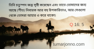তিনি সৃষ্টি করেছেন।
