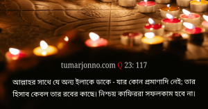 কাফিররা সফলকাম হবে না।