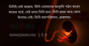 যিনি তোমাদের আকৃতি গঠন করেন।